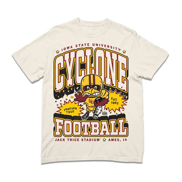 Raygun Football Cy White Heavyweight Short Sleeve T-Shirt vendor image